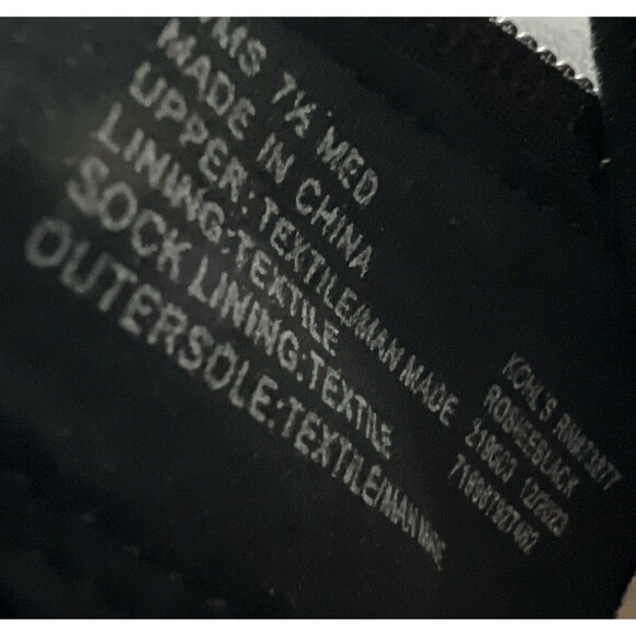 Croft & Barrow Women's Rosiee Zip Up Wedge Sandals Black Size 7.5 TEComfort NIB - Picture 11 of 12